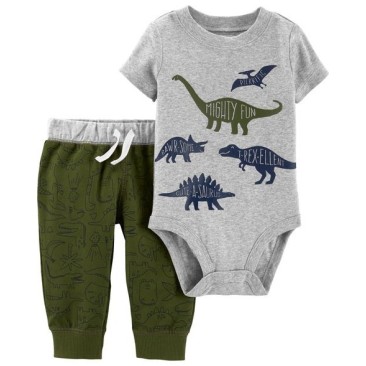Carter's medvilninis komplektukas "Dinozaurai"