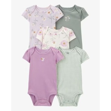 Carter's smėlinukų komplektas mažylei, 5vnt. Carter's smėlinukų komplektas mažylei, 5vnt.