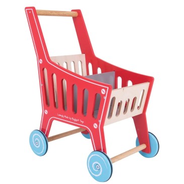 Bigjigs medinis prekių vežimėlis