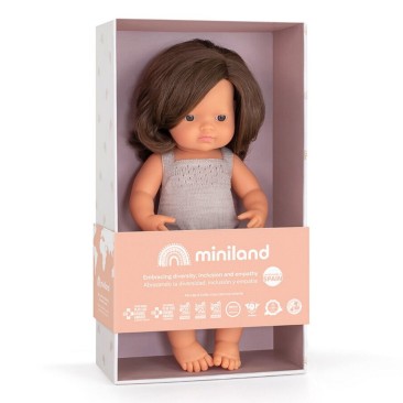 Miniland lėlė mergaitė (šatenė, 38 cm.)